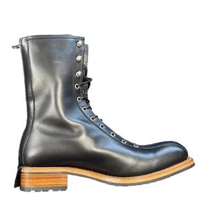 [YOUTHS IN BALACLAVA]

Black Leather Lace-up Boots